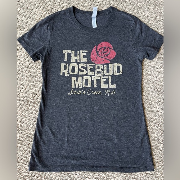 Next Level Schitt’s Creek Women’s Rosebud Motel T-shirt. - Picture 5 of 6